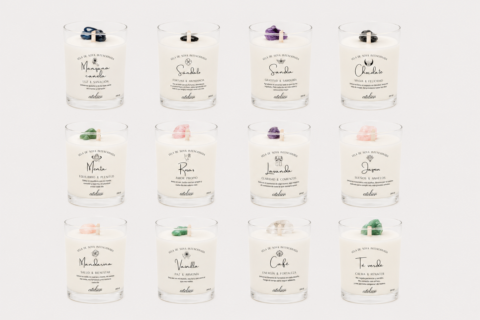 Kit 12 Velas Mini 100g